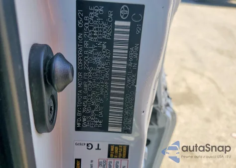 2021 Toyota Prius Special Edition z USA, uszkodzony, nr VIN JTDKAMFU8M3151437